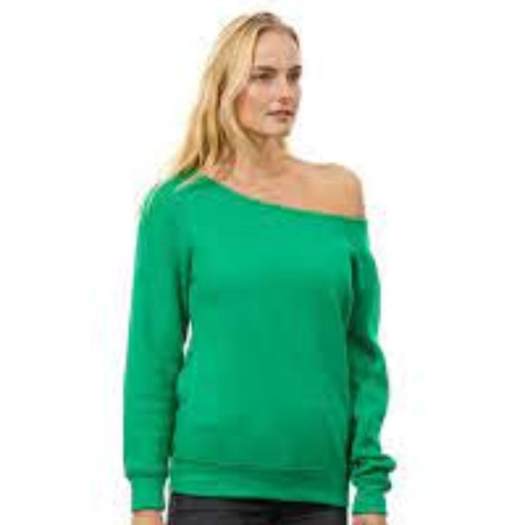 Awkward Styles Green It's the Most Wonderful Time Open Neck Sweatshirt S… - Picture 8 of 8